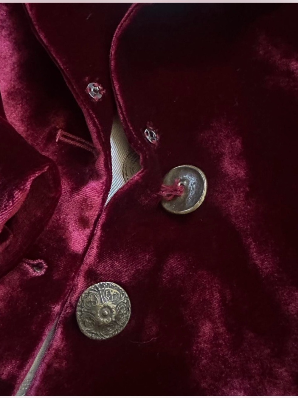 T.ba Swing Lux Silk Velvet Jacket in Wine - Picture 5 of 6